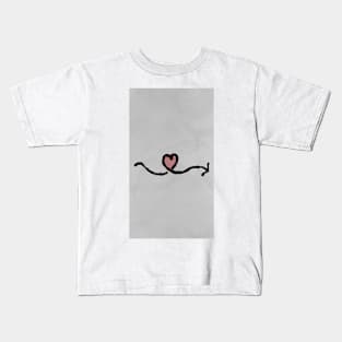 Heartbeat Symbol Tattoo Kids T-Shirt